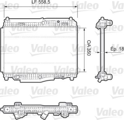 Valeo 735379 - Радіатор, охолодження двигуна autozip.com.ua