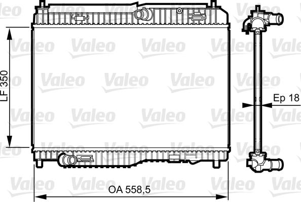 Valeo 735378 - Радіатор, охолодження двигуна autozip.com.ua