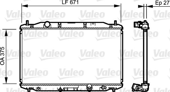 Valeo 735242 - Радіатор, охолодження двигуна autozip.com.ua