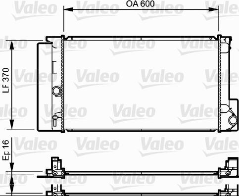 Valeo 735250 - Радіатор, охолодження двигуна autozip.com.ua