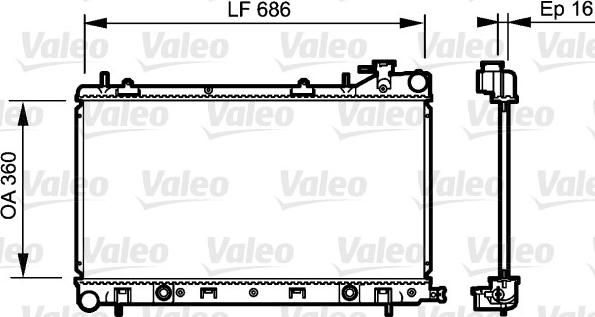 Valeo 735209 - Радіатор, охолодження двигуна autozip.com.ua