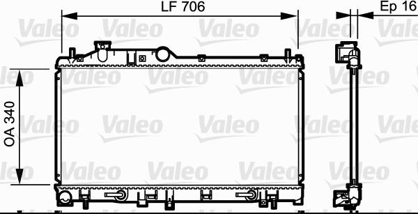 Valeo 735212 - Радіатор, охолодження двигуна autozip.com.ua