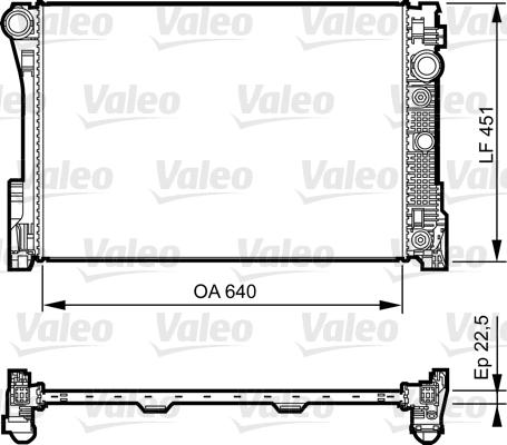 Valeo 735285 - Радіатор, охолодження двигуна autozip.com.ua