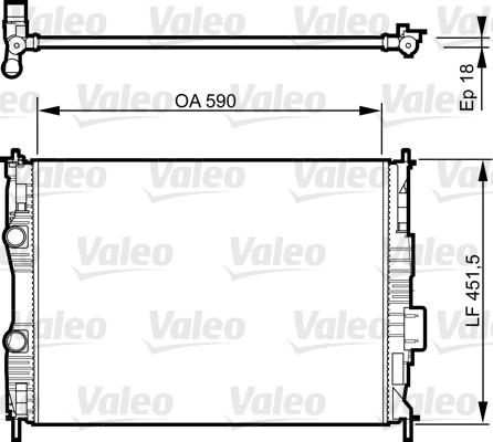 Valeo 735281 - Радіатор, охолодження двигуна autozip.com.ua