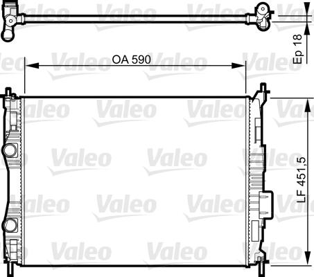 Valeo 735283 - Радіатор, охолодження двигуна autozip.com.ua