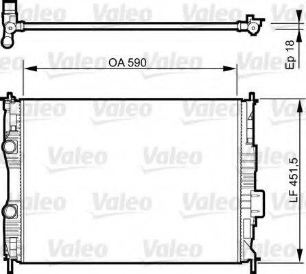 Valeo 735282 - Радіатор, охолодження двигуна autozip.com.ua