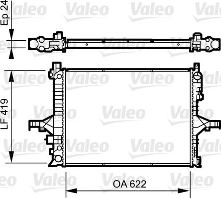 Valeo 735237 - Радіатор, охолодження двигуна autozip.com.ua