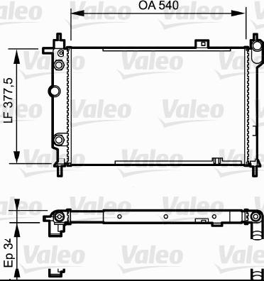 Valeo 730994 - Радіатор, охолодження двигуна autozip.com.ua