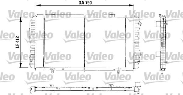 Valeo 730996 - Радіатор, охолодження двигуна autozip.com.ua