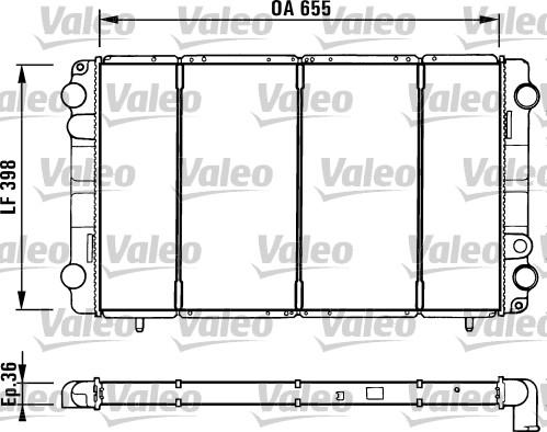 Valeo 730944 - Радіатор, охолодження двигуна autozip.com.ua