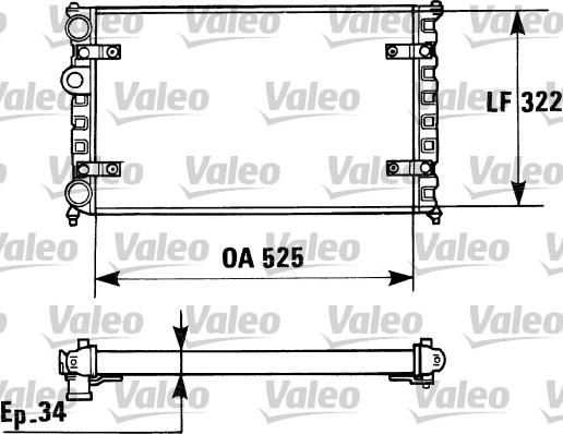 Valeo 730947 - Радіатор, охолодження двигуна autozip.com.ua