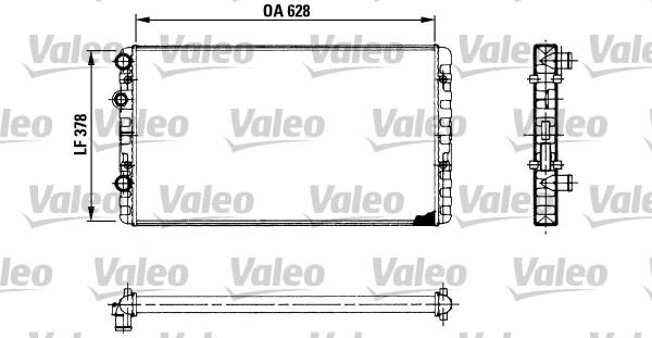 Valeo 730955 - Радіатор, охолодження двигуна autozip.com.ua