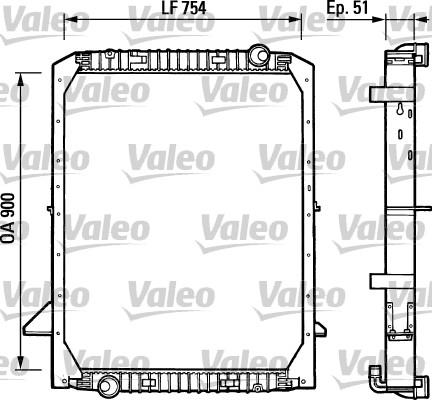 Valeo 730965 - Радіатор, охолодження двигуна autozip.com.ua