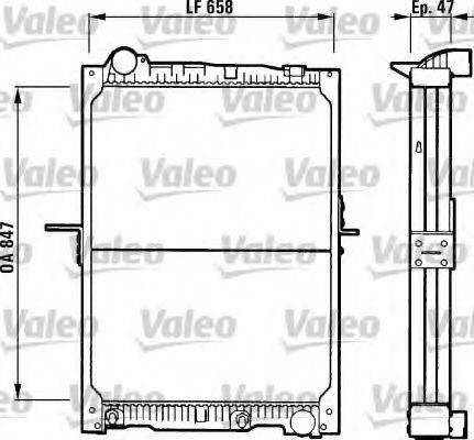 Valeo 730966 - Радіатор, охолодження двигуна autozip.com.ua