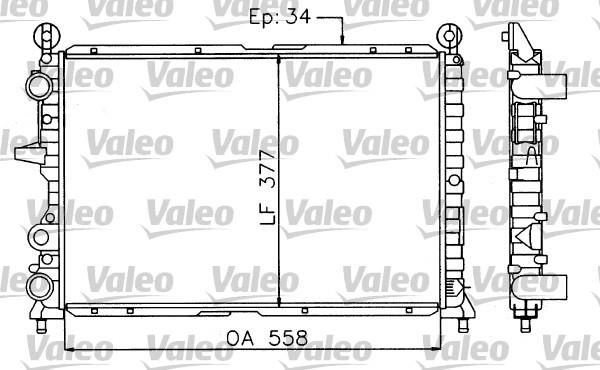 Valeo 730963 - Радіатор, охолодження двигуна autozip.com.ua