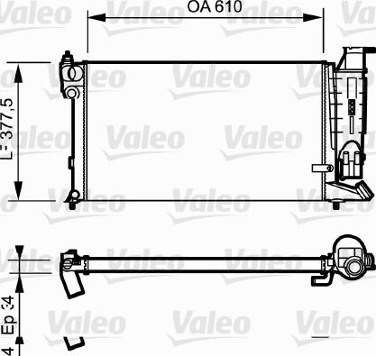 Valeo 730984 - Радіатор, охолодження двигуна autozip.com.ua