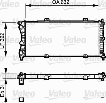 Valeo 730981 - Радіатор, охолодження двигуна autozip.com.ua