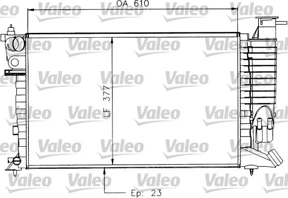 Valeo 730927 - Радіатор, охолодження двигуна autozip.com.ua