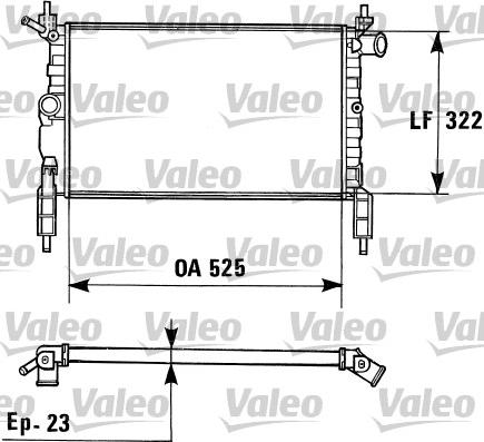 Valeo 730975 - Радіатор, охолодження двигуна autozip.com.ua