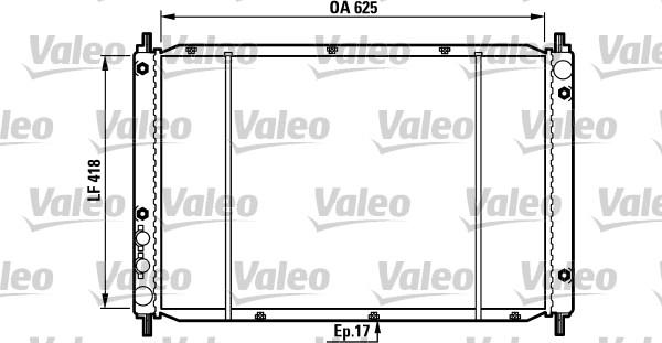 Valeo 730970 - Радіатор, охолодження двигуна autozip.com.ua