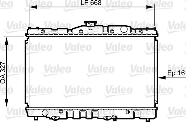 Valeo 730469 - Радіатор, охолодження двигуна autozip.com.ua