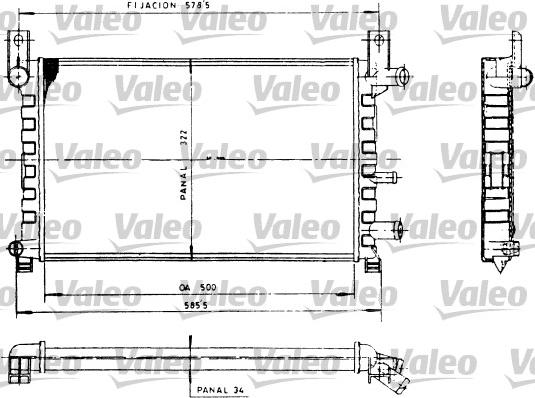 Valeo 730483 - Радіатор, охолодження двигуна autozip.com.ua