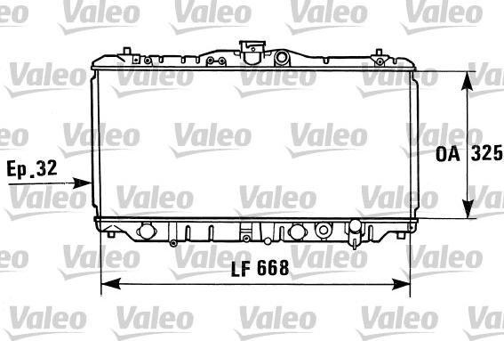 Valeo 730430 - Радіатор, охолодження двигуна autozip.com.ua