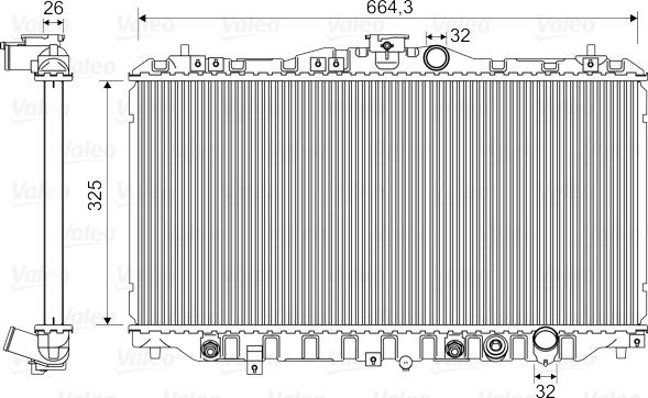 Valeo 730429 - Радіатор, охолодження двигуна autozip.com.ua