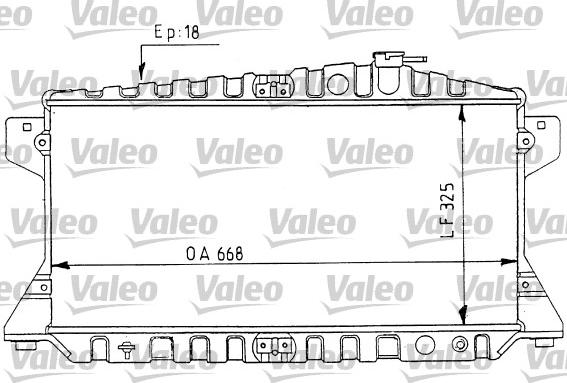 Valeo 730426 - Радіатор, охолодження двигуна autozip.com.ua