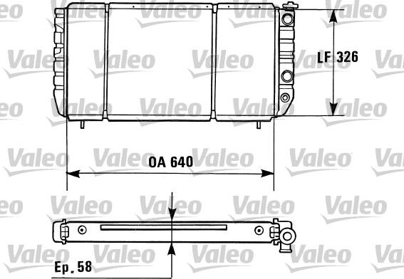 Valeo 730428 - Радіатор, охолодження двигуна autozip.com.ua