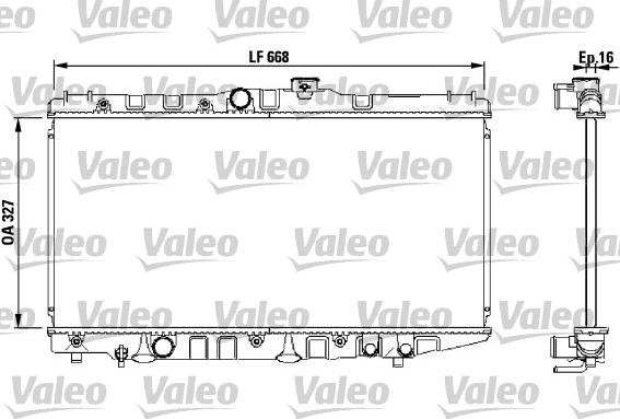 Valeo 730471 - Радіатор, охолодження двигуна autozip.com.ua