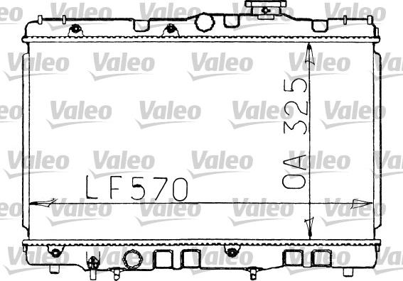 Valeo 730472 - Радіатор, охолодження двигуна autozip.com.ua