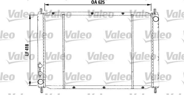 Valeo 730591 - Радіатор, охолодження двигуна autozip.com.ua