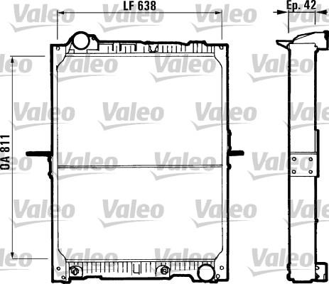 Valeo 730544 - Радіатор, охолодження двигуна autozip.com.ua