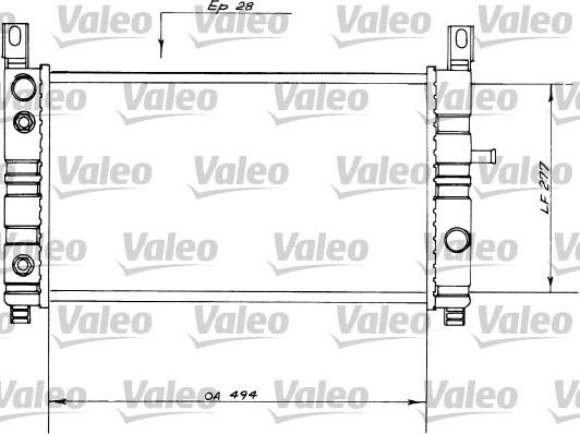 Valeo 730559 - Радіатор, охолодження двигуна autozip.com.ua