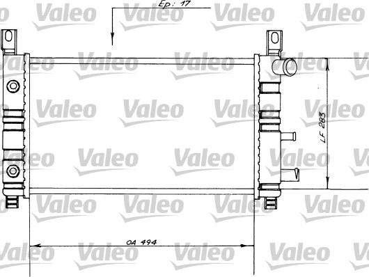 Valeo 730558 - Радіатор, охолодження двигуна autozip.com.ua