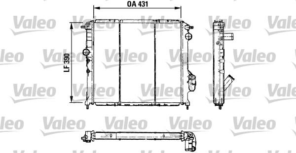 Valeo 730501 - Радіатор, охолодження двигуна autozip.com.ua