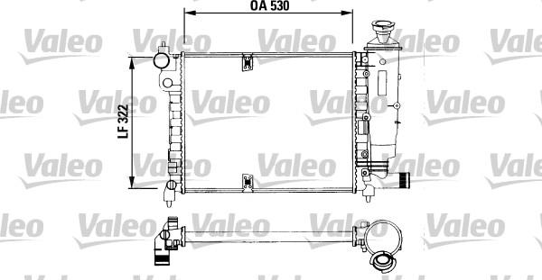 VALEO 730515 - Радіатор, охолодження двигуна autozip.com.ua