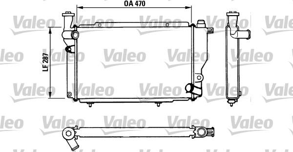 Valeo 730534 - Радіатор, охолодження двигуна autozip.com.ua