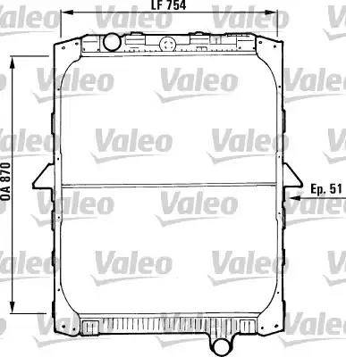 Valeo 730646 - Радіатор, охолодження двигуна autozip.com.ua