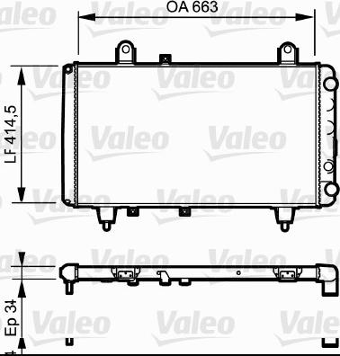 Valeo 730040 - Радіатор, охолодження двигуна autozip.com.ua