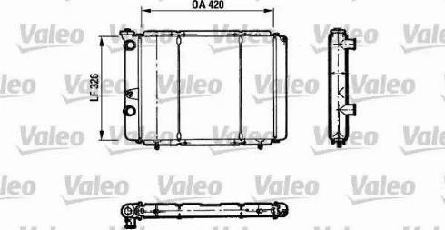 VALEO 730011 - Радіатор, охолодження двигуна autozip.com.ua