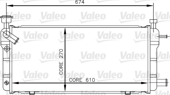 Valeo 730018 - Радіатор, охолодження двигуна autozip.com.ua