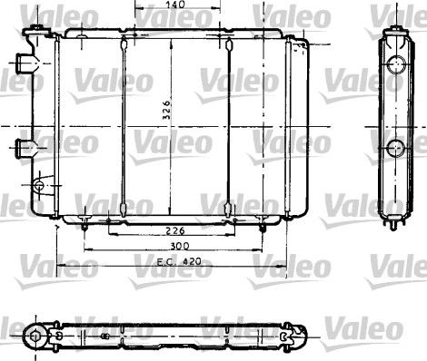 VALEO 730012 - Радіатор, охолодження двигуна autozip.com.ua