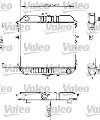 Valeo 730155 - Радіатор, охолодження двигуна autozip.com.ua