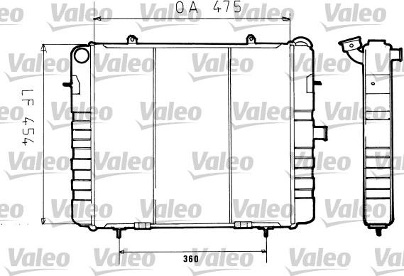 Valeo 730158 - Радіатор, охолодження двигуна autozip.com.ua