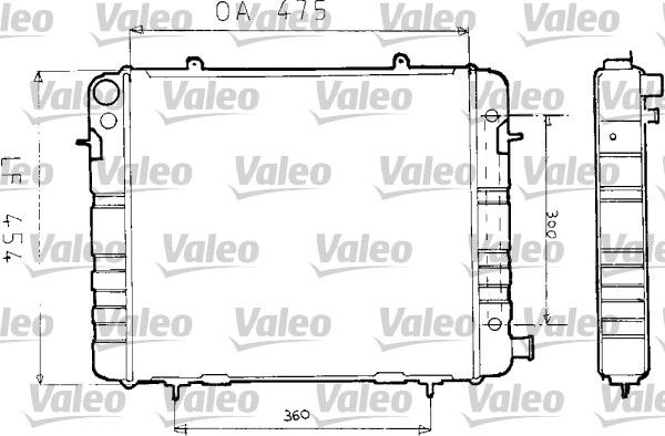 Valeo 730164 - Радіатор, охолодження двигуна autozip.com.ua