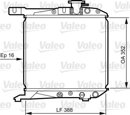 Valeo 730168 - Радіатор, охолодження двигуна autozip.com.ua