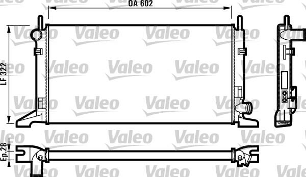 Valeo 730117 - Радіатор, охолодження двигуна autozip.com.ua