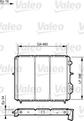 Valeo 730183 - Радіатор, охолодження двигуна autozip.com.ua